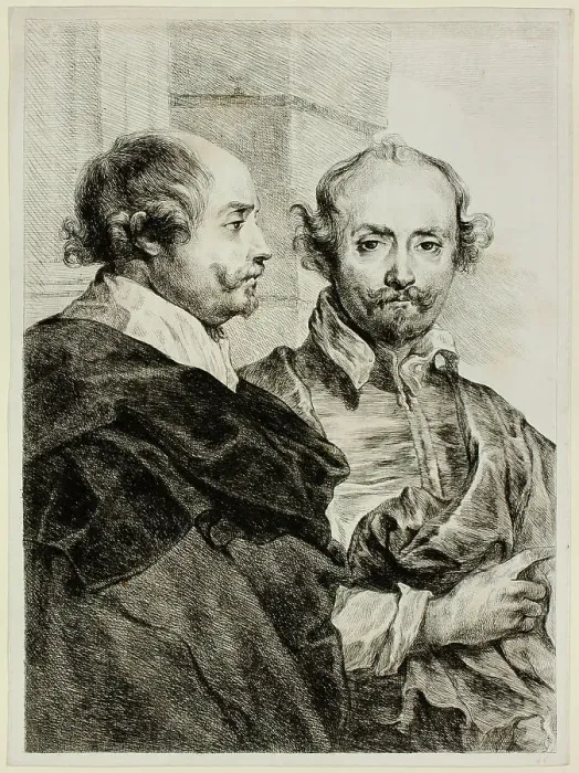 Framed Print : Two Portraits of a Man in Half-Length, 1784 / 1815. Creator: Vivant Denon Framed Print : Two Portraits of a Man in Half-Length, 1784 / 1815. Creator: Vivant Denon