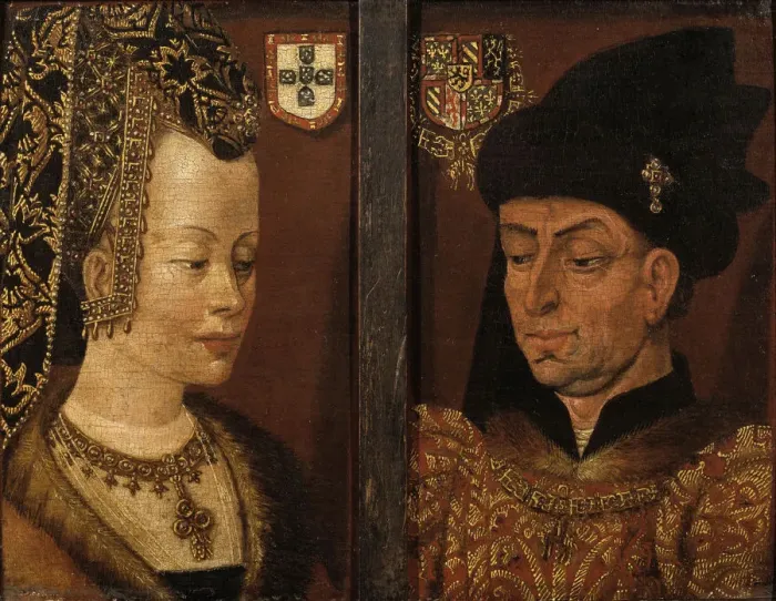 Framed Print : Portraits of Philip the Good and Isabella of Portugal, 16th century. Artist: Netherlandish master Framed Print : Portraits of Philip the Good and Isabella of Portugal, 16th century. Artist: Netherlandish master