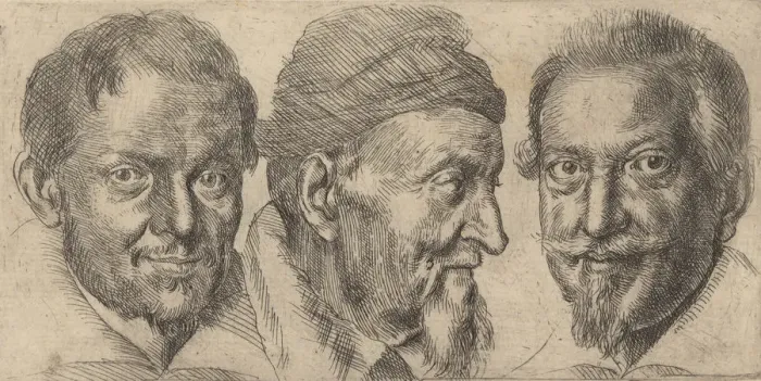 Framed Print : Three portraits possibly representing Camillo Graffico, Ercole Pedemonte and Antoni Framed Print : Three portraits possibly representing Camillo Graffico, Ercole Pedemonte and Antoni