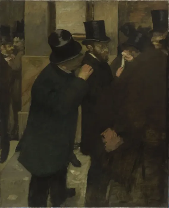 Framed Print : Portraits at the Stock Exchange, 1878-1879. Artist: Degas, Edgar (1834-1917) Framed Print : Portraits at the Stock Exchange, 1878-1879. Artist: Degas, Edgar (1834-1917)