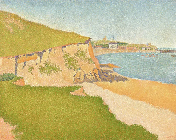 Framed Print : Portrieux, Tertre Denis (Opus no. 189), 1888. Creator: Signac, Paul (1863-1935) Framed Print : Portrieux, Tertre Denis (Opus no. 189), 1888. Creator: Signac, Paul (1863-1935)