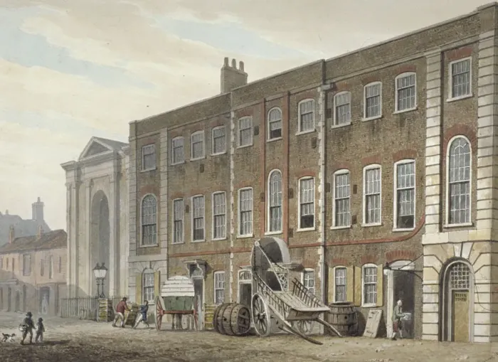 Framed Print : Portugal Street, Westminster, London, 1811. Artist: George Shepherd Framed Print : Portugal Street, Westminster, London, 1811. Artist: George Shepherd