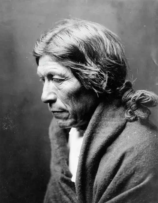 Framed Print : Pose-a yew, 1905. Creator: Edward Sheriff Curtis Framed Print : Pose-a yew, 1905. Creator: Edward Sheriff Curtis