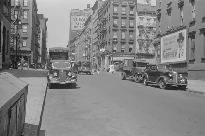 Framed Print : Possibly: 61st Street between 1st and 3rd Avenues, New York, 1938. Creator: Walker Evans Framed Print : Possibly: 61st Street between 1st and 3rd Avenues, New York, 1938. Creator: Walker Evans