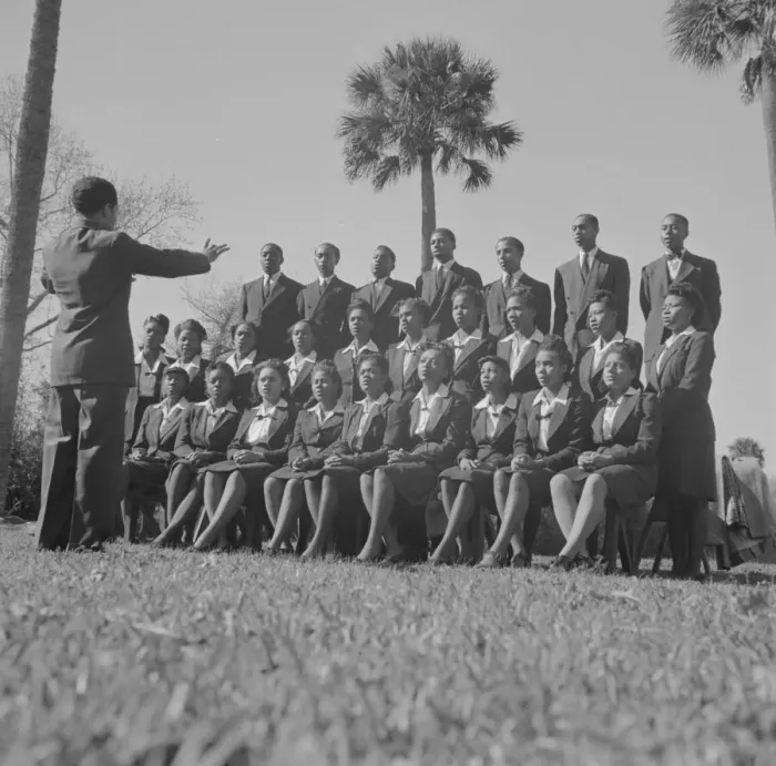 Framed Print : Possibly: Bethune-Cookman College, Daytona Beach, Florida, 1943. Creator: Gordon Parks Framed Print : Possibly: Bethune-Cookman College, Daytona Beach, Florida, 1943. Creator: Gordon Parks