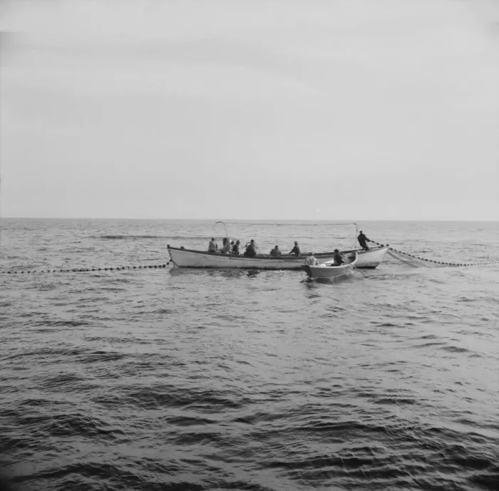 Framed Print : Possibly: On board the fishing boat Alden, out of Gloucester, Massachusetts, 1943. Creator: Gordon Parks Framed Print : Possibly: On board the fishing boat Alden, out of Gloucester, Massachusetts, 1943. Creator: Gordon Parks