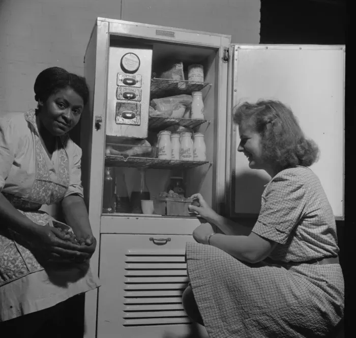 Framed Print : Possibly: A child care center opened September 15, 1942 for... New Britain, Connecticut, 1943. Creator: Gordon Parks Framed Print : Possibly: A child care center opened September 15, 1942 for... New Britain, Connecticut, 1943. Creator: Gordon Parks
