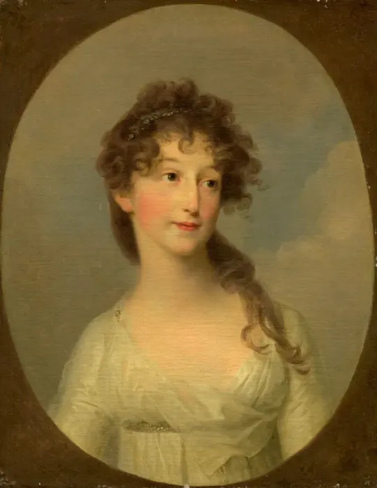 Framed Print : Possibly Franciska Krasinska, Duchess of Courland, c. 1790. Creator: Angelica Kauffman Framed Print : Possibly Franciska Krasinska, Duchess of Courland, c. 1790. Creator: Angelica Kauffman