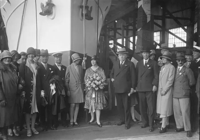 Framed Print : Possibly the launch of the Yugoslavian Bakar, J Samuel White and Co, Cowes, Isle of Wight, 1931 Framed Print : Possibly the launch of the Yugoslavian Bakar, J Samuel White and Co, Cowes, Isle of Wight, 1931