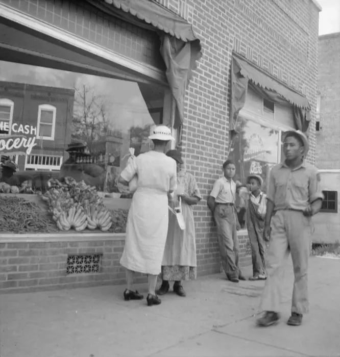 Framed Print : Possibly: Main Street, Pittsboro, North Carolina, 1939. Creator: Dorothea Lange Framed Print : Possibly: Main Street, Pittsboro, North Carolina, 1939. Creator: Dorothea Lange