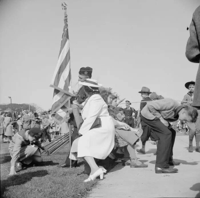 Framed Print : Possibly: Memorial Day, Gloucester, Massachusetts, 1943. 1943. Creator: Gordon Parks Framed Print : Possibly: Memorial Day, Gloucester, Massachusetts, 1943. 1943. Creator: Gordon Parks