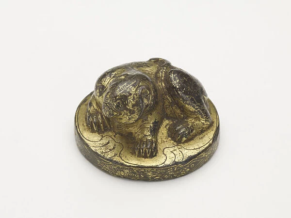 Possibly weight with a crouching tiger, Han dynasty, 206 BCE-220 CE. Creator: Unknown
