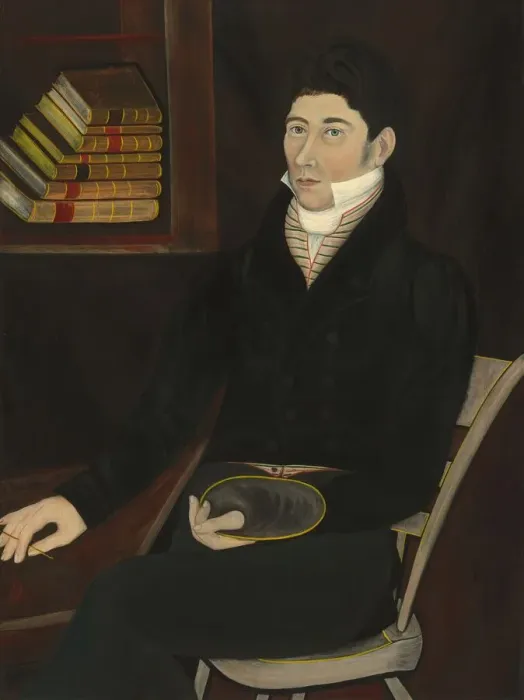 Framed Print : Possibly William Sheldon, c. 1831. Creator: Asahel Powers Framed Print : Possibly William Sheldon, c. 1831. Creator: Asahel Powers