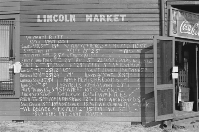 Framed Print : Possibly: Winston Salem, North Carolina, 1935. Creator: Walker Evans