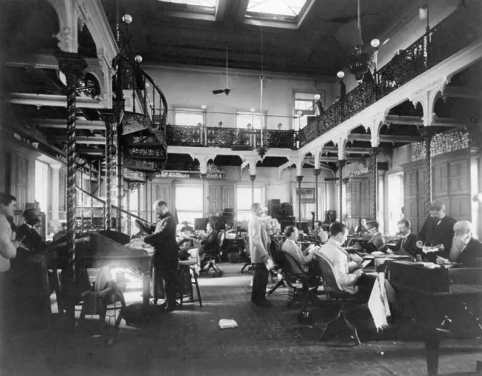 Framed Print : Post Office Dept. - Dead Letter Office, between 1890 and 1950. Creator: Frances Benjamin Johnston Framed Print : Post Office Dept. - Dead Letter Office, between 1890 and 1950. Creator: Frances Benjamin Johnston