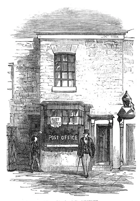 Framed Print : The Post-Office, Rugeley, 1856. Creator: Unknown Framed Print : The Post-Office, Rugeley, 1856. Creator: Unknown