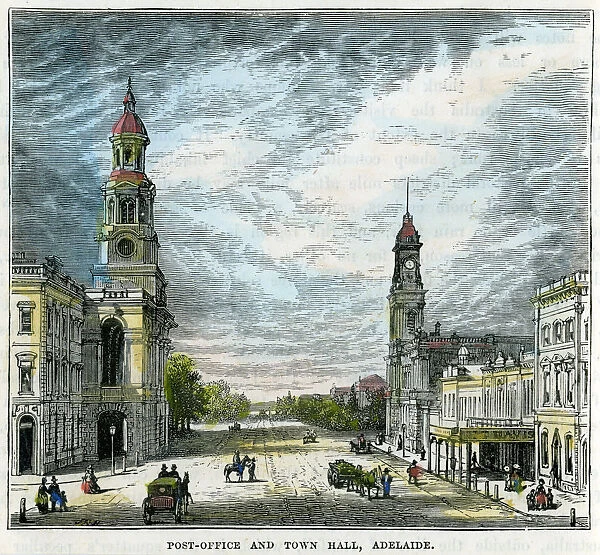 Post Office and Town Hall, Adelaide, South Australia, Australia, c1880