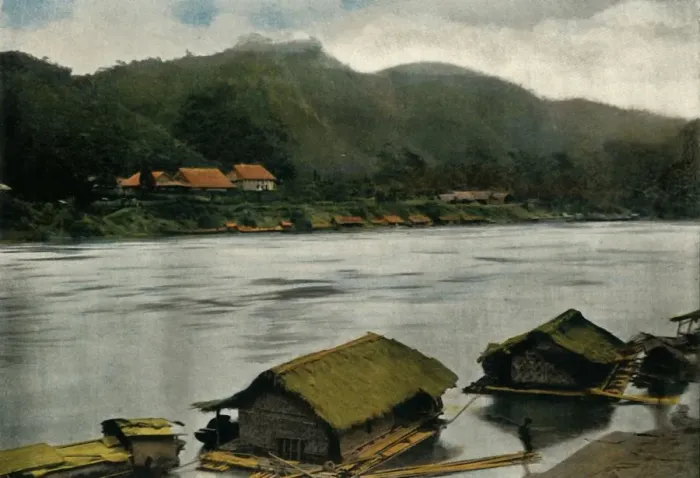 Framed Print : Poste De Trai-Hut, (Stilt House), 1900. Creator: Unknown Framed Print : Poste De Trai-Hut, (Stilt House), 1900. Creator: Unknown