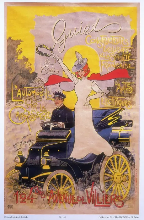 Framed Print : Poster advertising car coachwork, 1899. Artist: Maurice Neumont Framed Print : Poster advertising car coachwork, 1899. Artist: Maurice Neumont