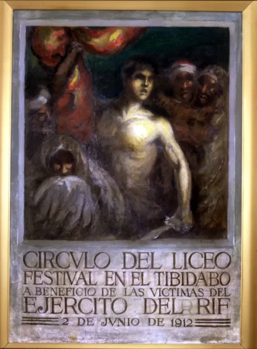 Framed Print : Poster advertising the Festival to benefit victims of the RIF, 1912, by Ricart Canals Framed Print : Poster advertising the Festival to benefit victims of the RIF, 1912, by Ricart Canals