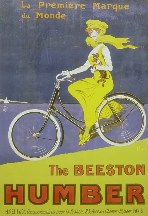 Framed Print : Poster advertising Humber bicycles, late 19th-early 20th century Framed Print : Poster advertising Humber bicycles, late 19th-early 20th century