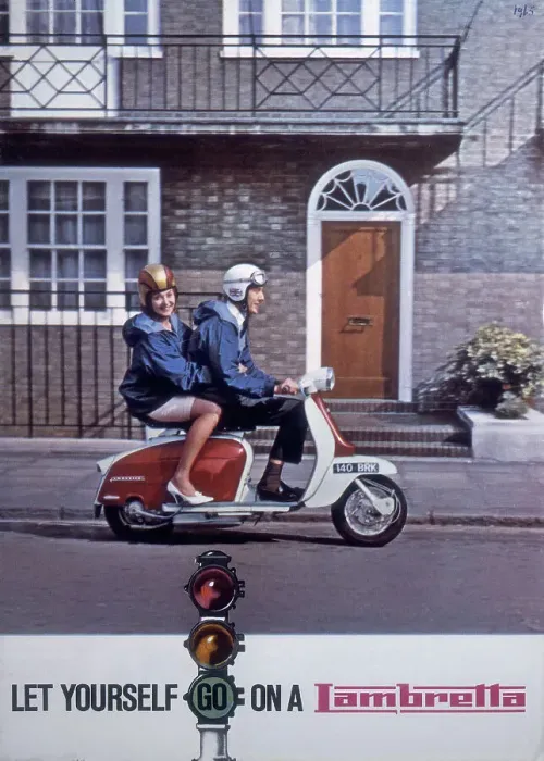 Framed Print : Poster advertising Lambretta scooters, 1963 Framed Print : Poster advertising Lambretta scooters, 1963