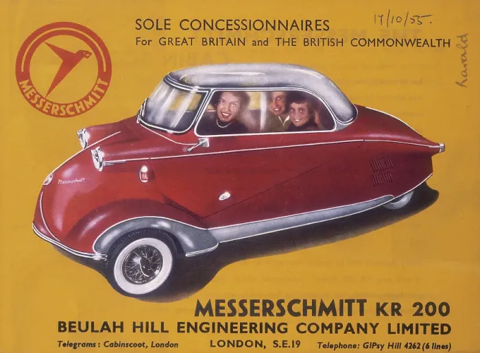 Framed Print : Poster advertising a Messerschmitt KR 200, 1955. Creator: Unknown Framed Print : Poster advertising a Messerschmitt KR 200, 1955. Creator: Unknown