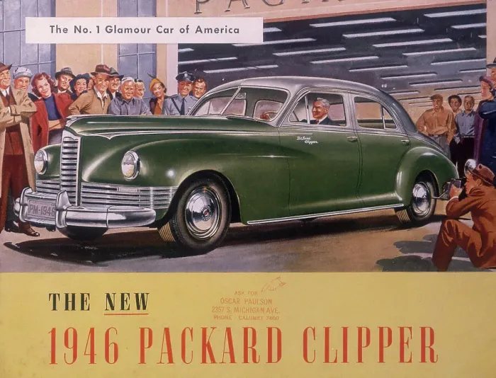 Framed Print : Poster advertising a Packard Clipper, 1946 Framed Print : Poster advertising a Packard Clipper, 1946