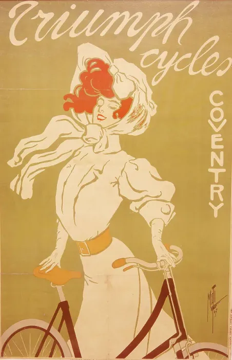 Framed Print : Poster advertising Triumph bicycles, 1907. Artist: Misti Framed Print : Poster advertising Triumph bicycles, 1907. Artist: Misti