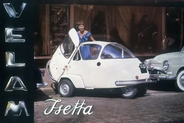 Framed Print : Poster advertising a Velam Isetta car, 1957 Framed Print : Poster advertising a Velam Isetta car, 1957