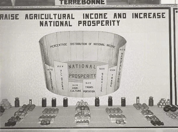 Poster in agricultural exhibit. South Louisiana State Fair, Donaldsonville, Louisiana, 1938-10. Creator: Russell Lee