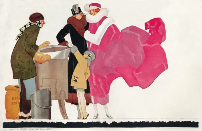 Framed Print : Poster design Au Bon Marche, c1923. Artist: Rene Vincent Framed Print : Poster design Au Bon Marche, c1923. Artist: Rene Vincent