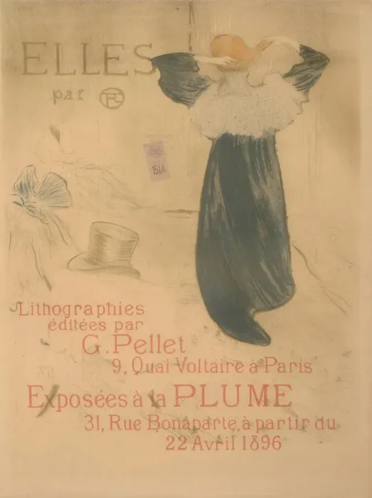 Framed Print : Poster for Elles, 1896. Creator: Henri de Toulouse-Lautrec Framed Print : Poster for Elles, 1896. Creator: Henri de Toulouse-Lautrec