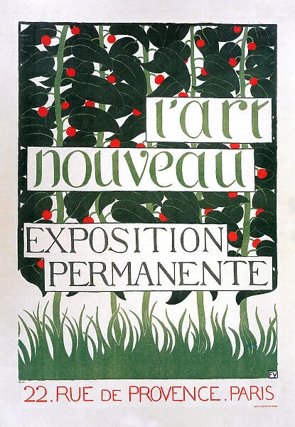 Poster for the Gallery L Art Nouveau, Paris, 1896