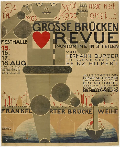 Poster for the Great bridge revue, 1926