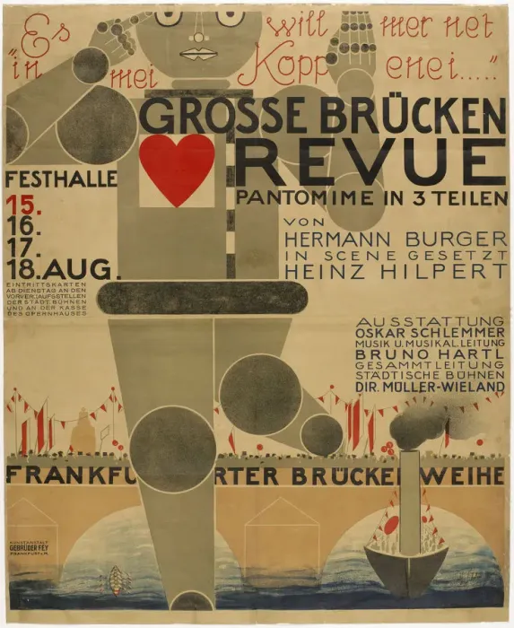Framed Print : Poster for the Great bridge revue, 1926 Framed Print : Poster for the Great bridge revue, 1926