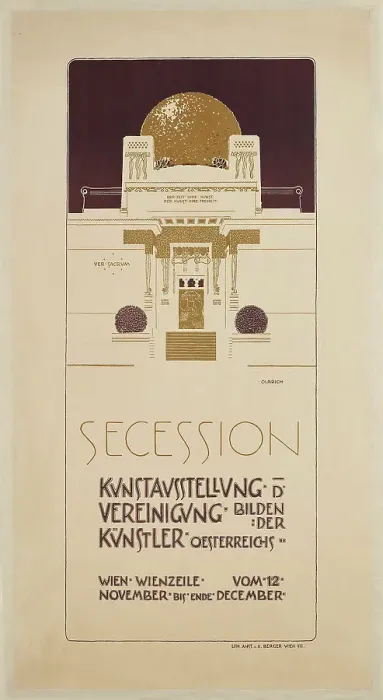 Framed Print : Poster for the II Exhibition of the Vienna Secession, 1898. Creator: Olbrich, Joseph Maria (1867-1908) Framed Print : Poster for the II Exhibition of the Vienna Secession, 1898. Creator: Olbrich, Joseph Maria (1867-1908)