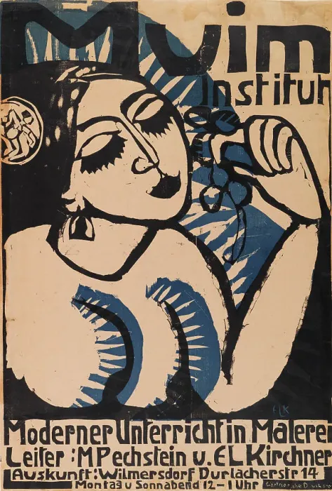Framed Print : Poster Muim Institut, 1911. Creator: Kirchner, Ernst Ludwig (1880-1938) Framed Print : Poster Muim Institut, 1911. Creator: Kirchner, Ernst Ludwig (1880-1938)