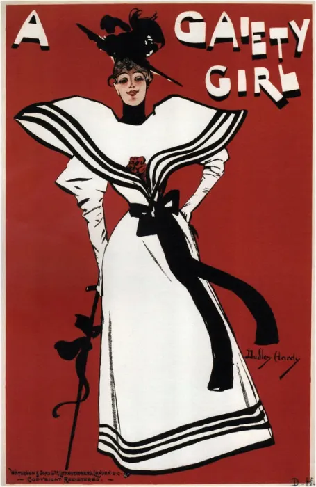 Framed Print : Poster for the musical comedy A Gaiety Girl by Sidney Jones, 1893. Artist: Hardy, Dudley (1866-1922) Framed Print : Poster for the musical comedy A Gaiety Girl by Sidney Jones, 1893. Artist: Hardy, Dudley (1866-1922)