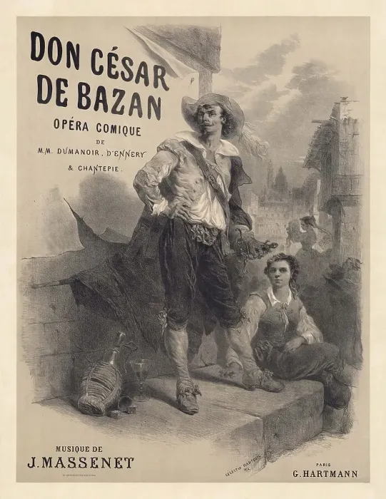 Framed Print : Poster for the Opera Don César de Bazan by Jules Massenet, 1872. Creator: Nanteuil, Célestin François (1813-1873). Poster for the Opera Don César de Bazan by Jules Massenet, 1872 Framed Print : Poster for the Opera Don César de Bazan by Jules Massenet, 1872. Creator: Nanteuil, Célestin François (1813-1873). Poster for the Opera Don César de Bazan by Jules Massenet, 1872