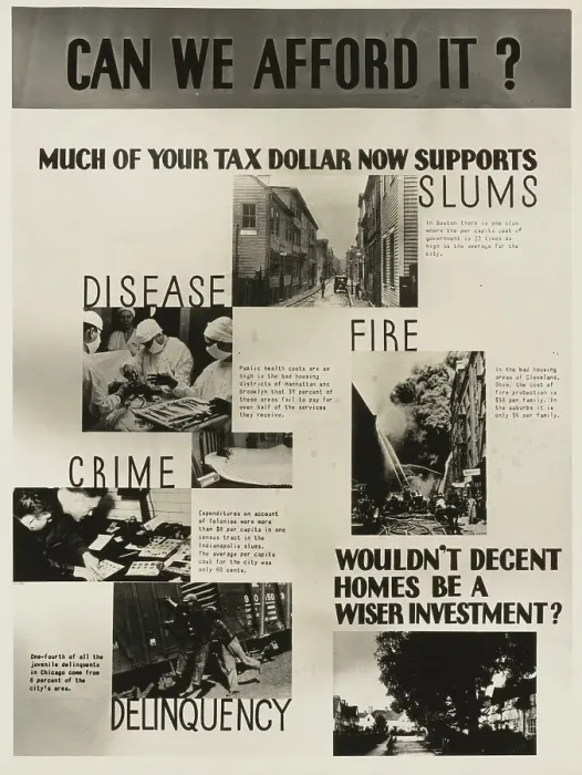 Framed Print : Poster by Record Section, Suburban Resettlement Administration, 1935-12. Creator: Arthur Rothstein Framed Print : Poster by Record Section, Suburban Resettlement Administration, 1935-12. Creator: Arthur Rothstein