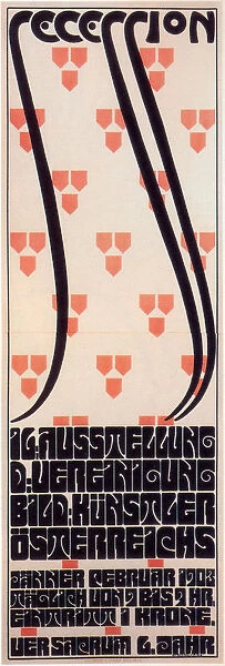 Poster for the Vienna Secession Exhibition, 1903. Artist: Roller, Alfred (1864-1935)