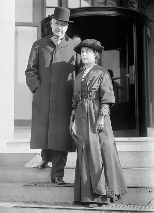 Framed Print : US Postmaster General Albert Sidney Burleson with Mrs. Burleson, 1913. Creator: Harris & Ewing. US Postmaster General Albert Sidney Burleson with Mrs. Burleson, 1913. Creator: Harris & Ewing Framed Print : US Postmaster General Albert Sidney Burleson with Mrs. Burleson, 1913. Creator: Harris & Ewing. US Postmaster General Albert Sidney Burleson with Mrs. Burleson, 1913. Creator: Harris & Ewing