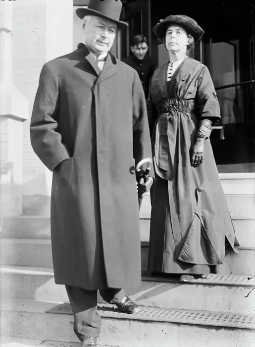 Framed Print : US Postmaster General Albert Sidney Burleson with Mrs. Burleson, 1913. Creator: Harris & Ewing. US Postmaster General Albert Sidney Burleson with Mrs. Burleson, 1913. Creator: Harris & Ewing Framed Print : US Postmaster General Albert Sidney Burleson with Mrs. Burleson, 1913. Creator: Harris & Ewing. US Postmaster General Albert Sidney Burleson with Mrs. Burleson, 1913. Creator: Harris & Ewing
