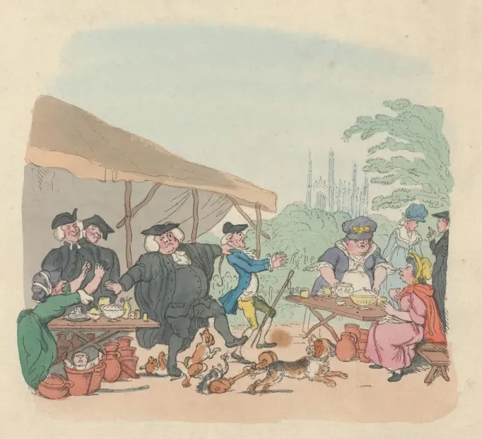 Framed Print : Pot Fair Cambridge, May 1, 1803. May 1, 1803. Creator: Thomas Rowlandson Framed Print : Pot Fair Cambridge, May 1, 1803. May 1, 1803. Creator: Thomas Rowlandson