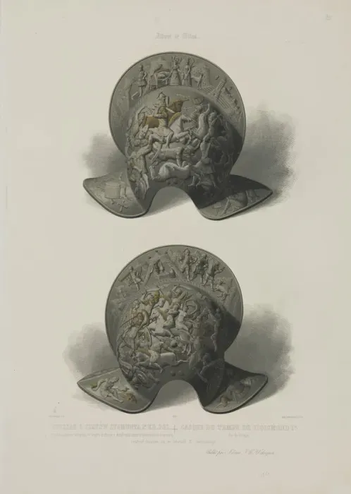 Framed Print : Pot helmet of King Sigismund I of Poland, c1850 Framed Print : Pot helmet of King Sigismund I of Poland, c1850