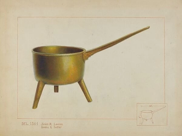 Pot with Legs, c. 1937. Creator: Irene Lawson