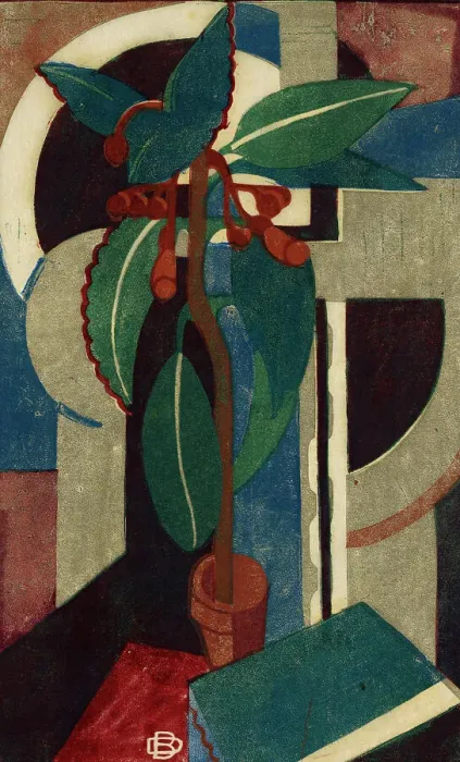 Framed Print : The pot plant, 1933. Creator: Dorrit Black Framed Print : The pot plant, 1933. Creator: Dorrit Black