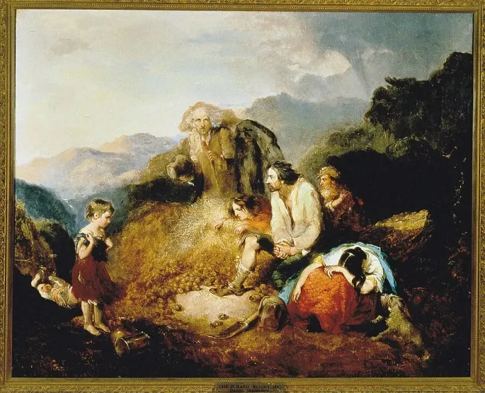 Framed Print : The Potato Blight, 1847. Creator: MacDonald, Daniel (1821-1853) Framed Print : The Potato Blight, 1847. Creator: MacDonald, Daniel (1821-1853)