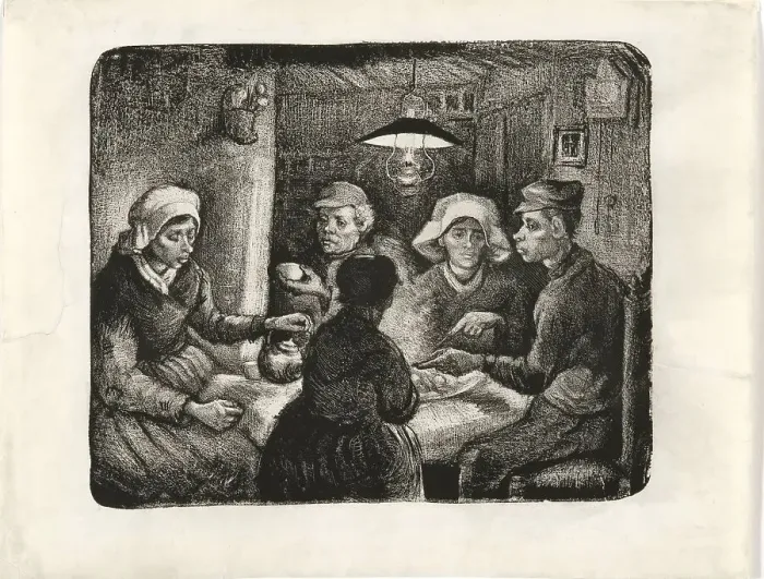 Framed Print : The Potato Eaters, 1885. Creator: Vincent van Gogh Framed Print : The Potato Eaters, 1885. Creator: Vincent van Gogh